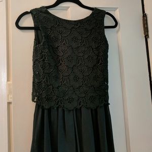 Asos green lace dress